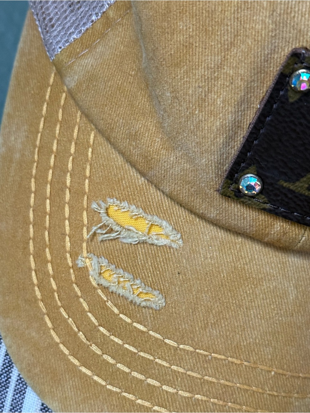 Distressed Rhinestone Detail - Picture 9 of 11